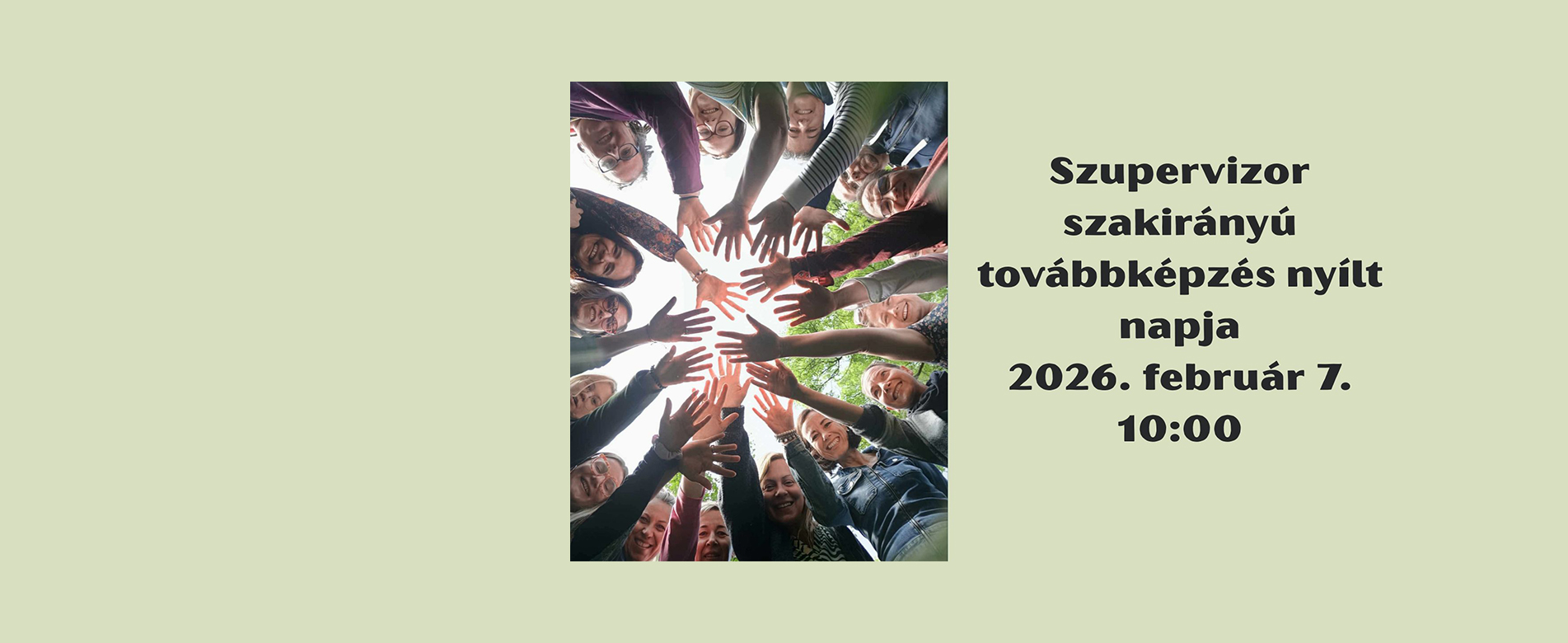Szupervizor képzés nyílt nap
